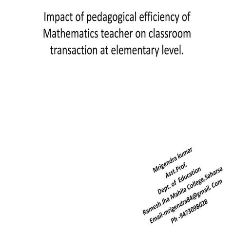EDUCARNIVAL 2016 at IIT DELHI - Presentation by Mrigendra Kumar