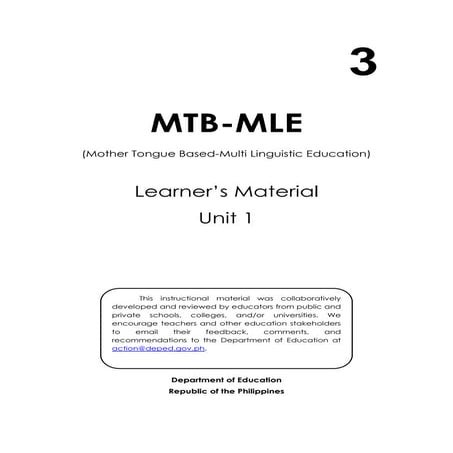 3 mtb mle lm q1 | PDF