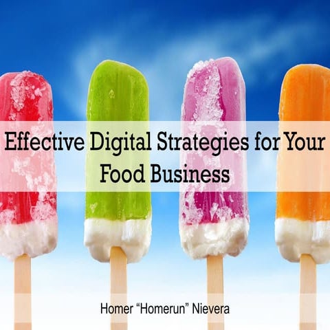 Effective Digital Strategies for Your Food Business