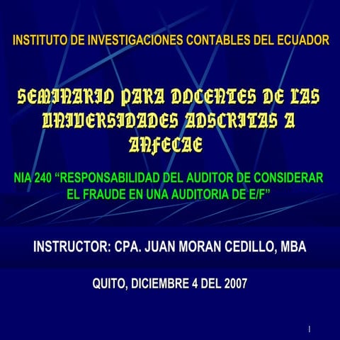La Responsabilidad Del Auditor En La Deteccion De Errores Y Fraudes | PPT