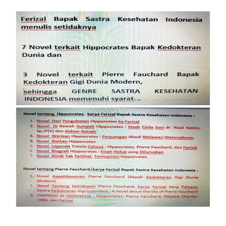 3 Novel Tentang Pierre Fauchard + Syarat Mendirikan Genre Sastra ...