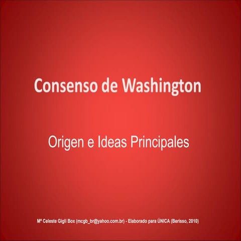 Consenso de Washington