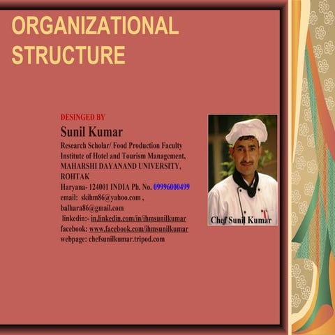 organisation structure of houskeping dept.