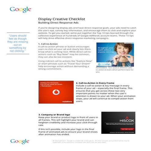 Creative Checklist for Designer &amp; Marketer