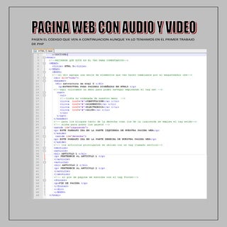 3 pagina con audio y video