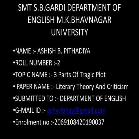 3 part of tragic plot