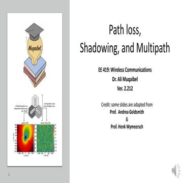 7. log distance and log normal shadowing | PDF
