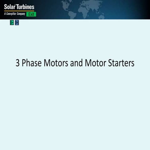 3 Phase Motors and Motor Starters | PPTX