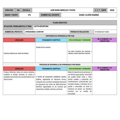 3 PLANEACION de acuerdo a la nueva escuela mexicana