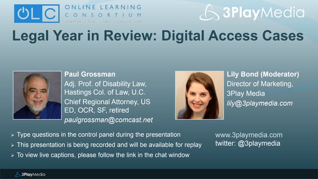 The Legal Year in Review: Digital Access Cases