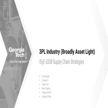Global 3PL Industry