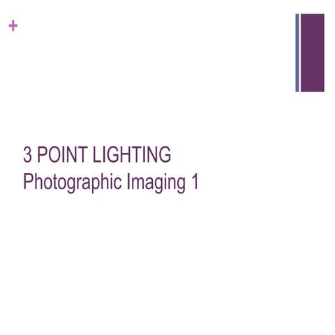 3 point lighting