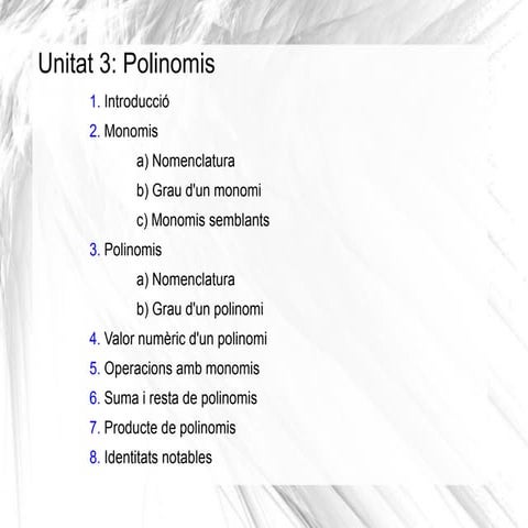 3 Polinomis Part 1 3r ESO