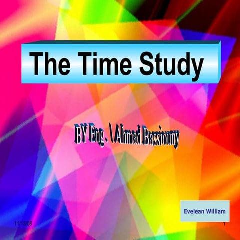 What Is Time Study