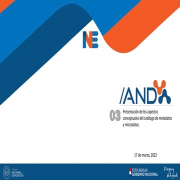 Presentación concepto metadatos y microdatos