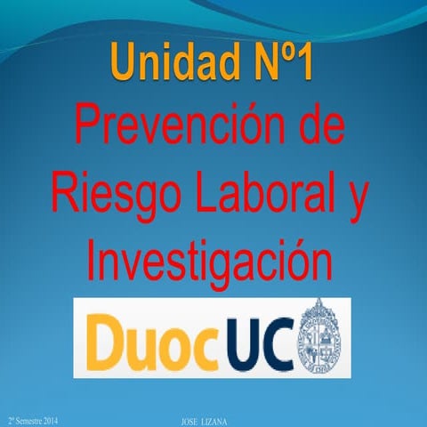 Prevencion de riego laboral 