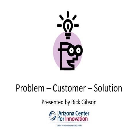 Validating Your Opportunity: Product, Solution, Customer by Rick Gibson