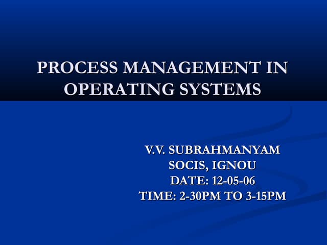 Processes
