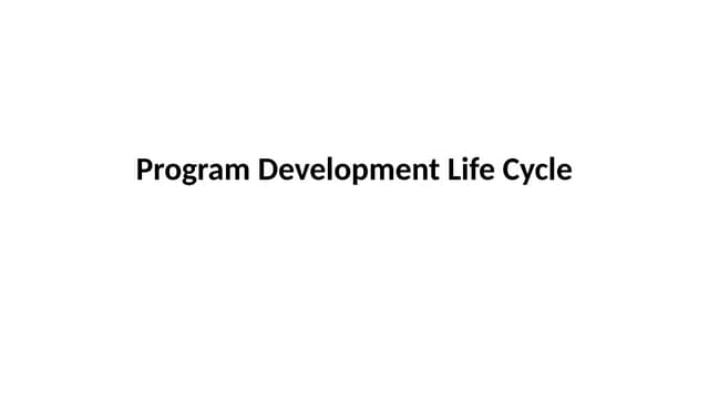 3 Program Development Life Cycle.aaaaapptx
