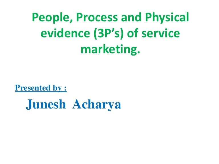 3 p’s of service marketing