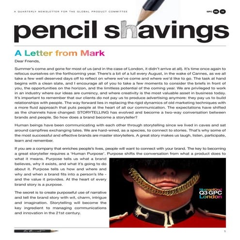 Pencil Shavings: 3Q11 GPC, London