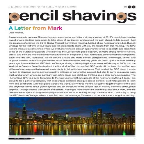 Pencil Shavings: 3Q12 GPC, Chicago