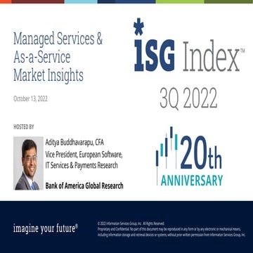 3Q22 Global ISG Index™