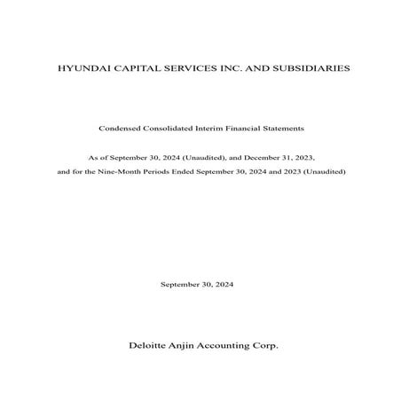 HYUNDAICAPITAL SERVICES_3Q24_ENG_FINANCIAL STATEMENTS