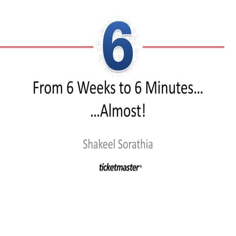 DOES14 - Shakeel Sorathia - Ticketmaster 