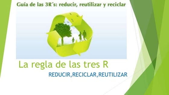 Reducir , reutilizar y reciclar | PPT