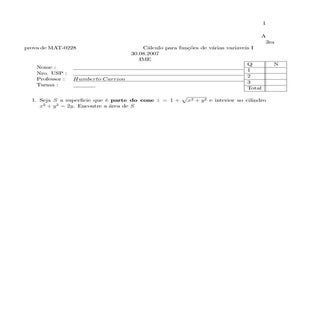 3ra Prova Caliii2007semestre2