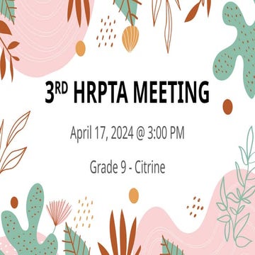 3rd-HRPTA-Meeting for students performance