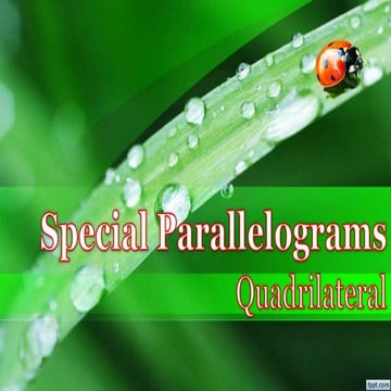 l.4 special parallelogram