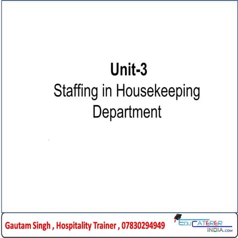 staffing Housekeeping