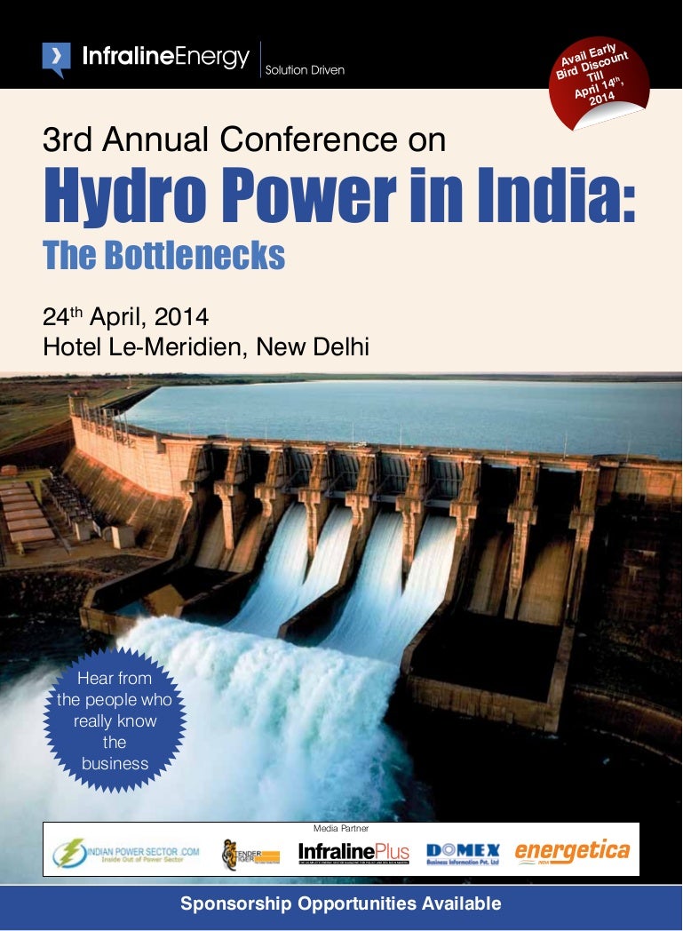 3rd Annual Conference on Hydro Power in India on 24th April in New De…