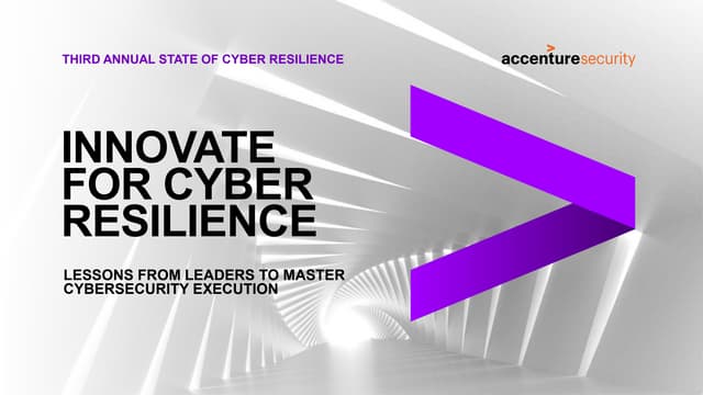 Third Annual State of Cyber Resilience SlideShare 
