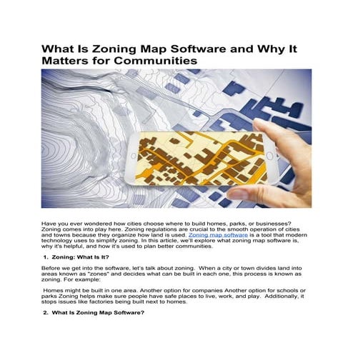 What Is Zoning Map Software and Why It Matters for Communities