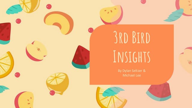 3rd Bird Kombucha winning marketing campaign