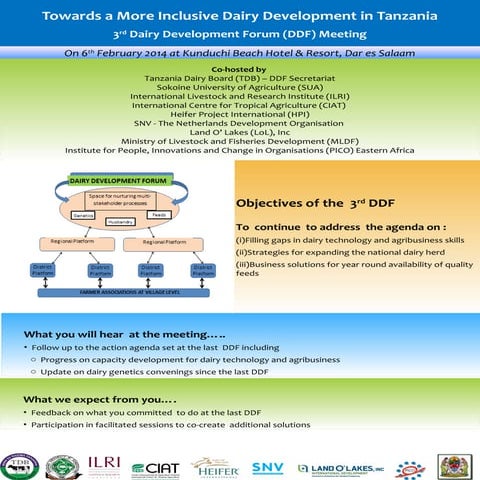 Towards a more inclusive dairy development in Tanzania: 3rd Dairy Developme...