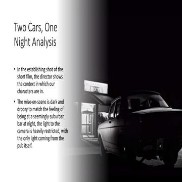 Two cars, one night analysis | PPTX