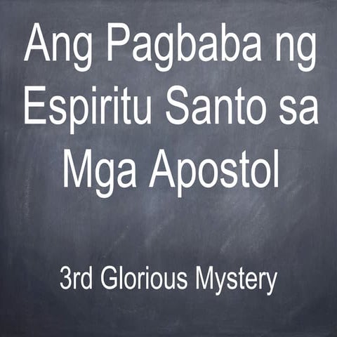 Mga Handog at Bunga ng Espiritu Santo