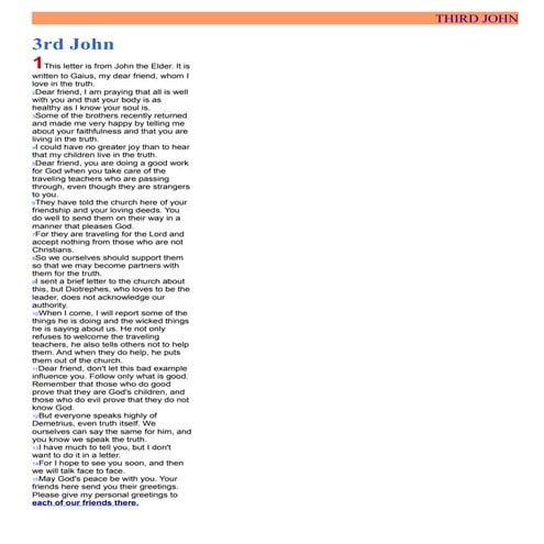 3rd john | PDF