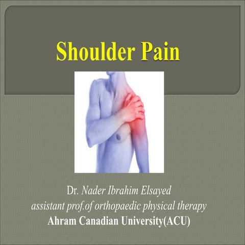 3 rd lecture  the      Shoulder pain.pdf