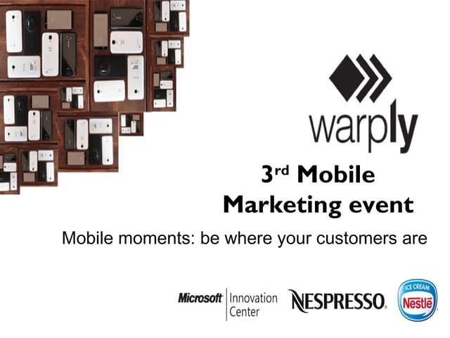 3rd Mobile Marketing event by Warply: Travelplanet24 presentation