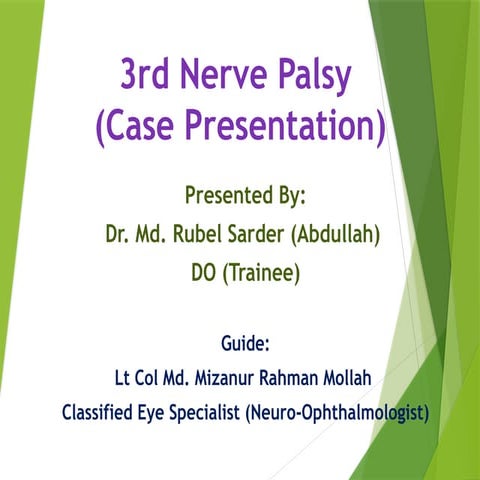 THIRD NERVE PALSY CASE PRESENTATION 2.pptx