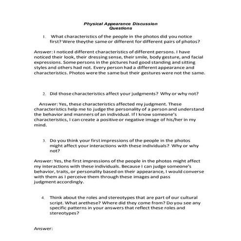 Personality and Appearance EFL Lesson Activity | PPTX