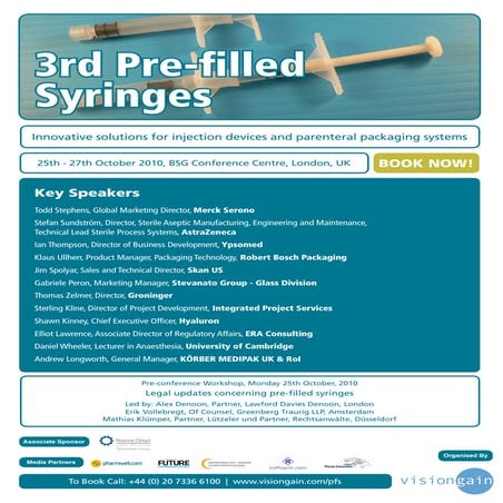 3rd Pre Filled Syringes (2010)