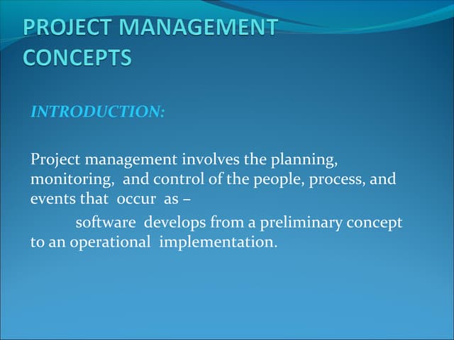 software management, project management,