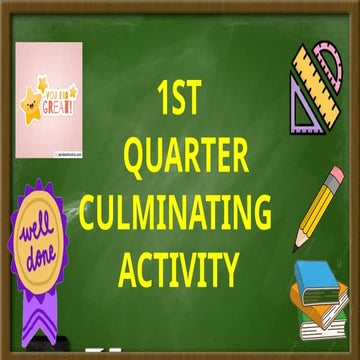Comprehensive Overview of 1st Quarter Academic Activities and Awards | PPTX