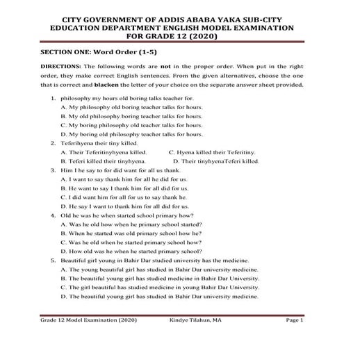 3rd round English model exam for grade 12.pdf